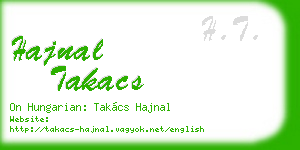 hajnal takacs business card